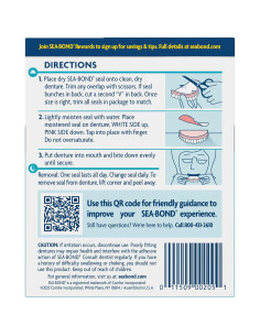 Sellos Adhesivos Dentaduras Sea Bond 30 Unidades Originales 2