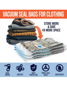 Bolsas de Sellado al Vacío ClearSpace 10 Grandes 60x81 cm 2