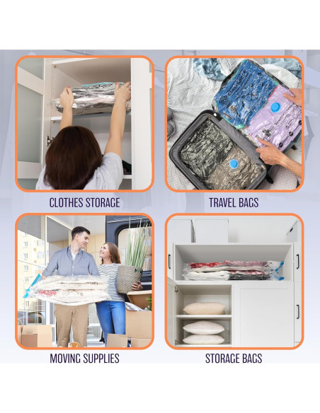 Bolsas de Sellado al Vacío ClearSpace 10 Grandes 60x81 cm