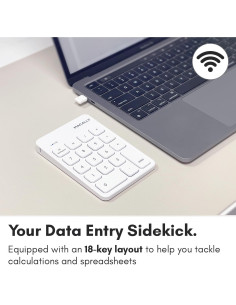 Teclado Numérico Inalámbrico Macally USB-C 10 Teclas 2