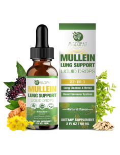 Gotas de Mullein 59 ml - Suplemento Herbal Respiratorio Natural