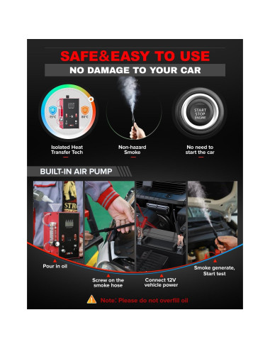 Máquina de Humo ANCEL L300 con Manómetro Digital 2.24kg