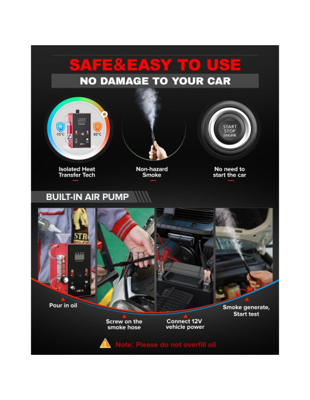 Máquina de Humo ANCEL L300 con Manómetro Digital 2.24kg