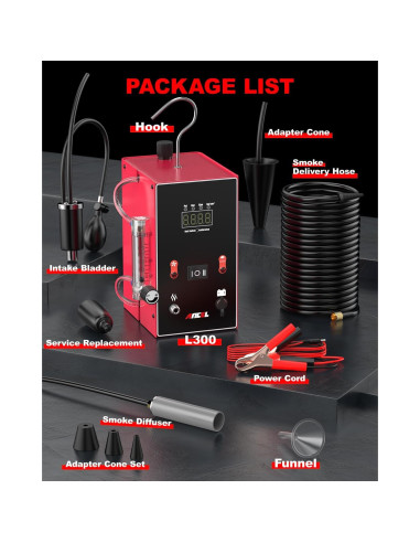 Máquina de Humo ANCEL L300 con Manómetro Digital 2.24kg