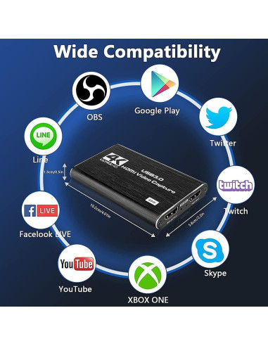 Tarjeta de Captura HDMI 4K SFABF USB 3.0 1080P 60FPS
