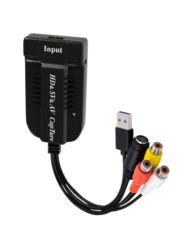 Wiistar Tarjeta Captura Video HDMI RCA S-Video 1080P