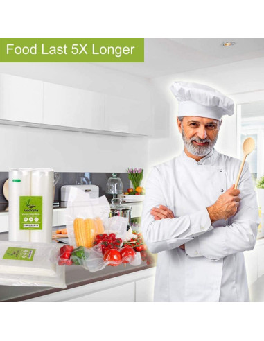 Bolsas de Sellado al Vacío VacYaYa 2 Paquete 28x15m