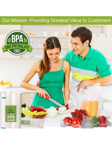 Bolsas de Sellado al Vacío VacYaYa 2 Paquete 28x15m