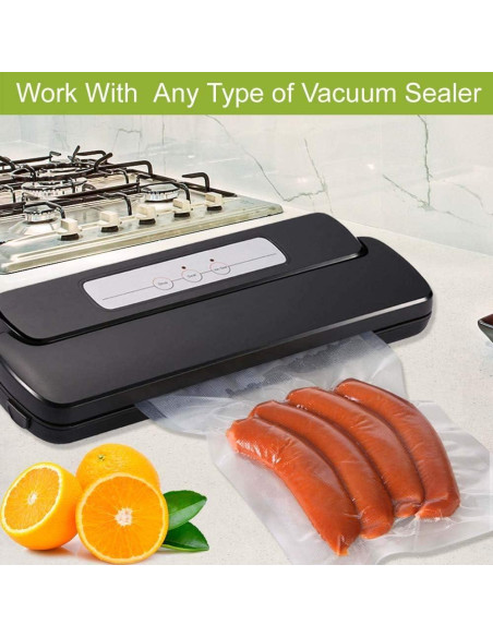 Bolsas de Sellado al Vacío VacYaYa 2 Paquete 28x15m Bolsas de Sellado al Vacío VacYaYa 2 Paquete 28x15m