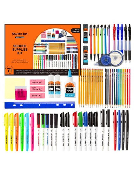 Kit Escolar 71 Piezas Shuttle Art para Regreso a Clases