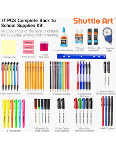 Kit Escolar 71 Piezas Shuttle Art para Regreso a Clases 2