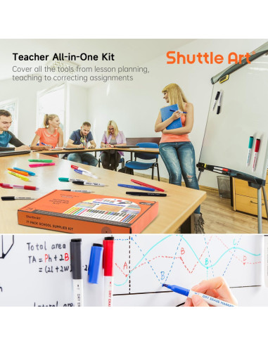 Kit Escolar 71 Piezas Shuttle Art para Regreso a Clases