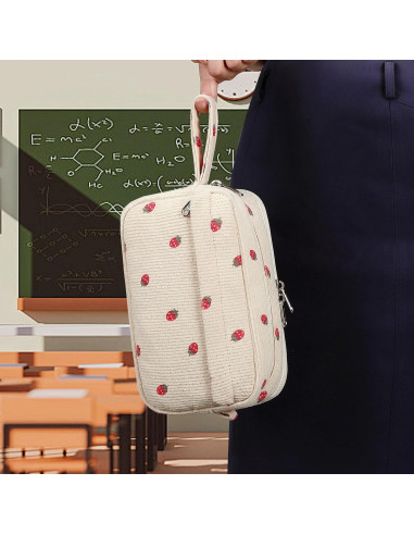 Estuche de Lápices Bluboon E6022 Gran Capacidad Beige