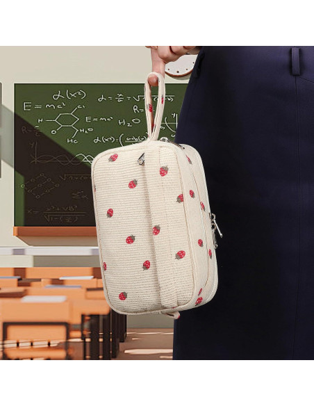 Estuche de Lápices Bluboon E6022 Gran Capacidad Beige