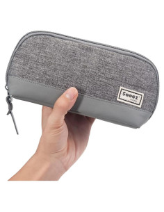 Estuche para lápices Sooetz SZ-09-23 gris con 5 bolsillos