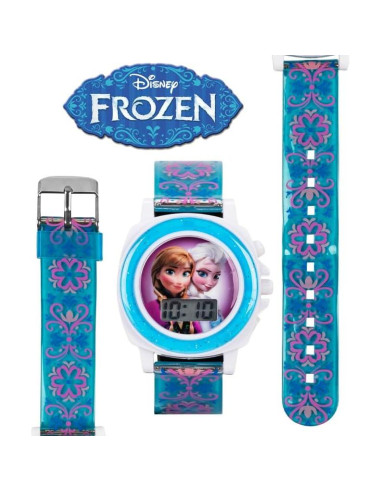 Reloj Digital Disney Frozen Anna y Elsa con Sonido