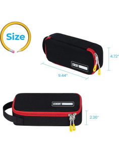Estuche Grande ECHSRT para Lápices Negro con Gran Capacidad 2