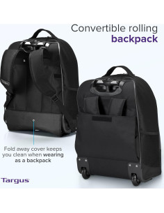 Mochila Rodante Targus 16" Negra con Funda para Laptop 2