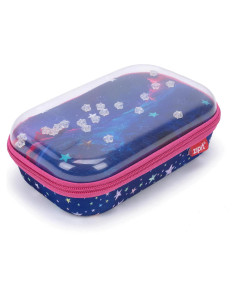 Estuche de Lápices ZIPIT Estrellas Transparente Grande