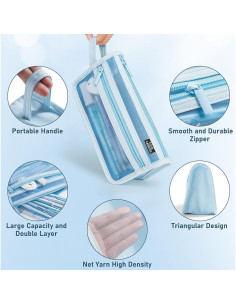 Estuche de Lápices Cuatro Caramelos Doble Capa Transparente 2