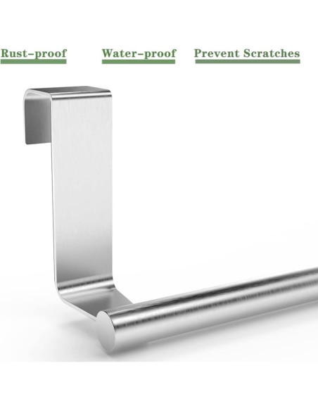 Soporte para Toallas MZURBIR Acero Inoxidable 22.86 cm 2 Pzas