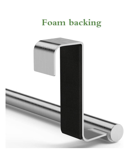 Soporte para Toallas MZURBIR Acero Inoxidable 22.86 cm 2 Pzas