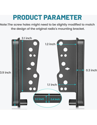Kit Instalación Radio Double DIN NuIth para Toyota 2000-2016