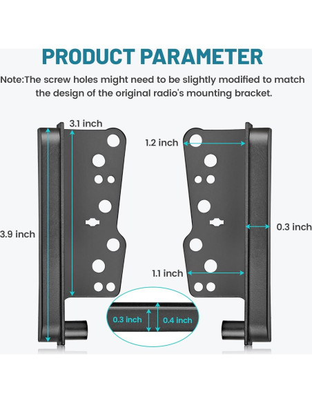 Kit Instalación Radio Double DIN NuIth para Toyota 2000-2016