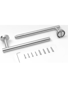 Barra de Toalla HITSLAM Acero Inoxidable 50.29 cm Cepillado 2