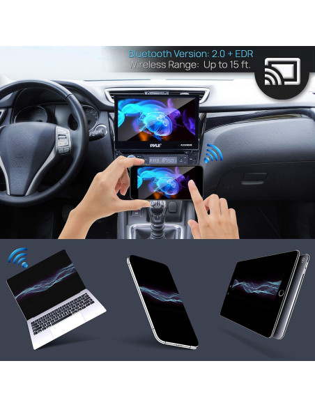 Receptor Estéreo Pyle PLTS78DUB 7" Bluetooth 320W