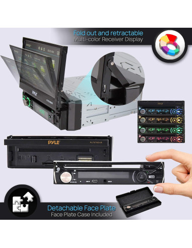 Receptor Estéreo Pyle PLTS78DUB 7" Bluetooth 320W