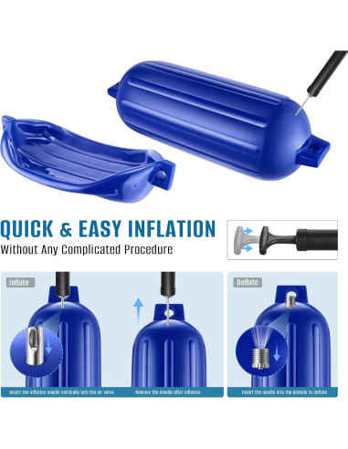 Defensas de Barco VOYOCHT 4 Piezas 68.58 cm Azul