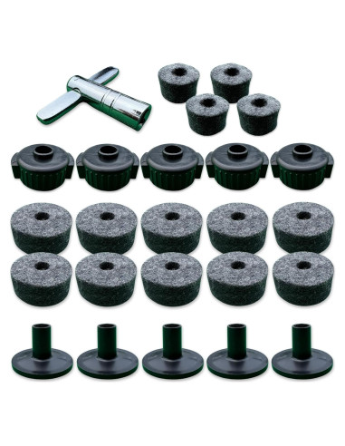 Accesorios de Platillos Rhythm Bytes 25pcs - Fieltros y Tuercas