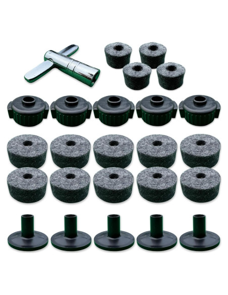 Accesorios de Platillos Rhythm Bytes 25pcs - Fieltros y Tuercas
