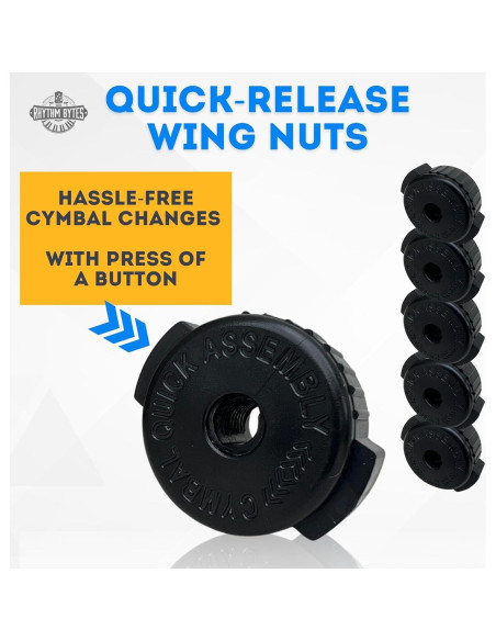 Accesorios de Platillos Rhythm Bytes 25pcs - Fieltros y Tuercas