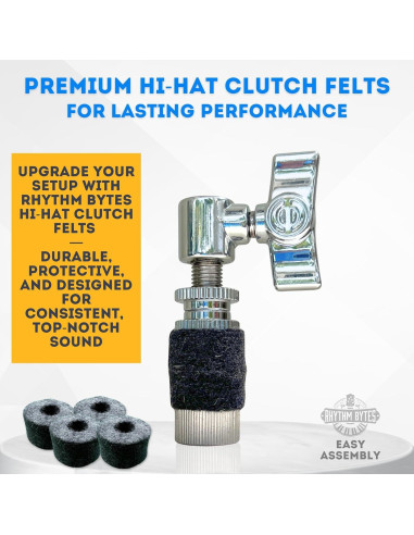 Accesorios de Platillos Rhythm Bytes 25pcs - Fieltros y Tuercas