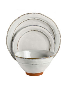 Juego de Vajilla Gibson Elite Terranea 12 Piezas Blanco 2