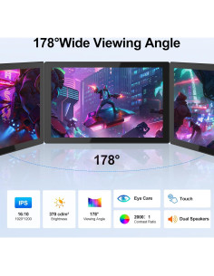 Monitor Táctil 10.1" XBONFIRE 1920x1200 HDMI IPS 2
