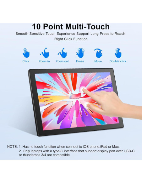 Monitor Táctil 10.1" XBONFIRE 1920x1200 HDMI IPS Monitor Táctil 10.1" XBONFIRE 1920x1200 HDMI IPS
