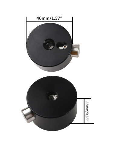 Tuerca de Platillo Yootones Ajuste Rápido Aluminio Negro