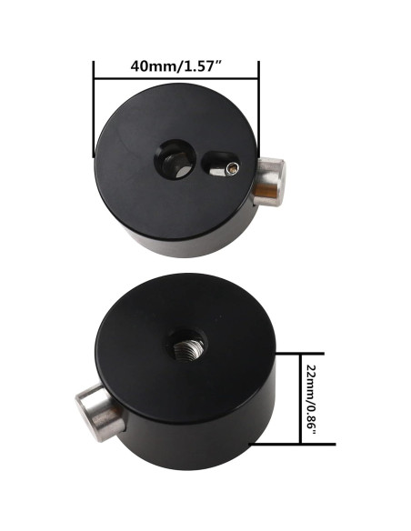 Tuerca de Platillo Yootones Ajuste Rápido Aluminio Negro