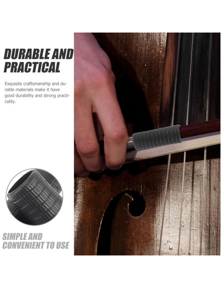 Agarre de Arco para Violonchelo SUPVOX 4 Piezas Goma