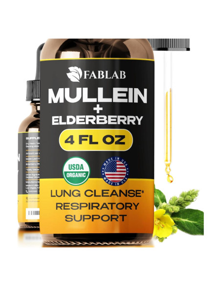 Extracto de Mullein FabLab 120 ml - Tintura Respiratoria Natural