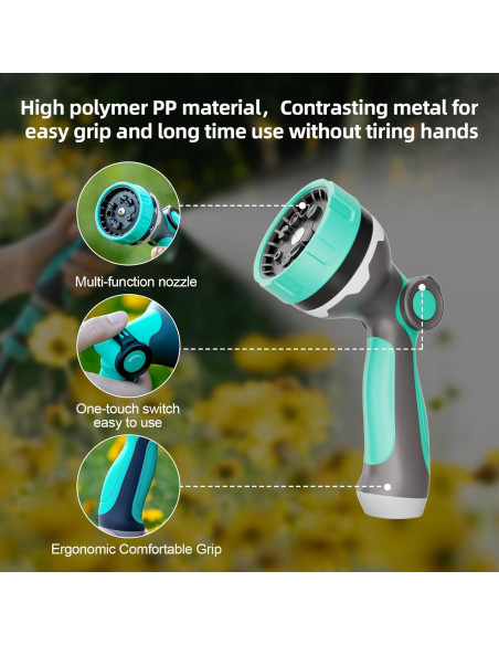 Boquilla de Manguera HVNPSH 10 Patrones Riego Jardín Boquilla de Manguera HVNPSH 10 Patrones Riego Jardín