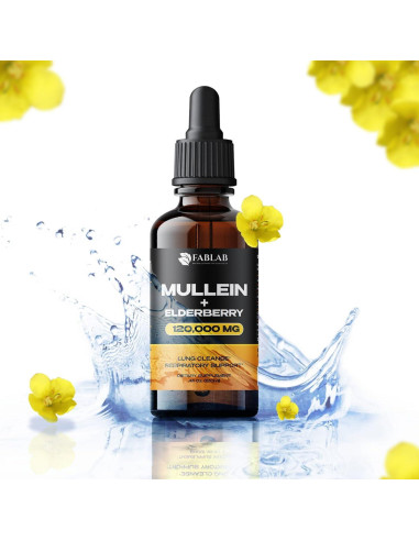 Extracto de Mullein FabLab 120 ml - Tintura Respiratoria Natural