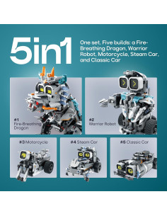 Kit de Robot AoHu 5-en-1 con Control Remoto para Niños 2