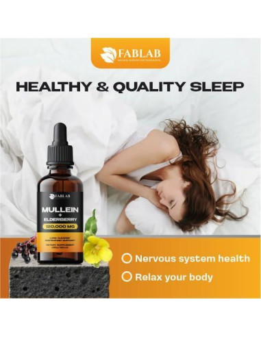 Extracto de Mullein FabLab 120 ml - Tintura Respiratoria Natural