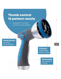 Boquilla de Manguera INNAV8 10 Patrones Control Dedo 0.26 kg 2