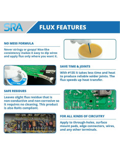 Flux de Soldadura SRA 135 en Pasta de Resina 56.6g 2