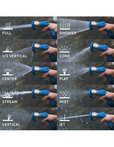 Boquilla de Manguera INNAV8 10 Patrones Control Dedo 0.26 kg